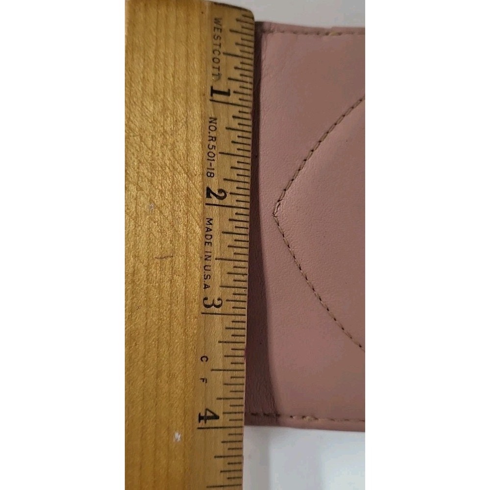 Vintage Brighton Pink Soft Leather Wallet BillFold Organizer Heart Change Pouch - Picture 11 of 15